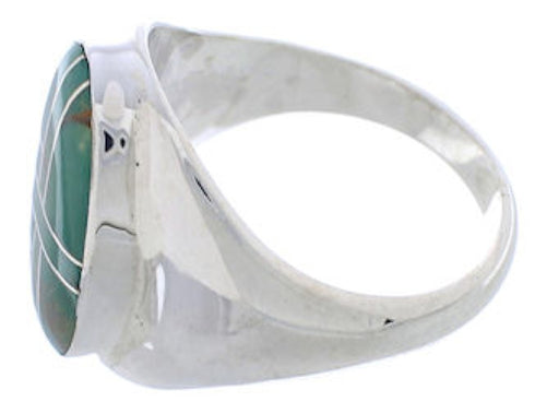 Turquoise Sterling Silver Southwest Jewelry Ring Size 8-3/4 WX42137